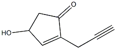 3-(3-Hydroxy-5-oxo-1-cyclopenten-1-yl)-1-propyne Struktur
