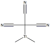(Tricyanomethyl)dimethylthallium(III),,结构式