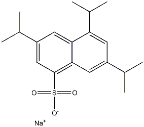 3,5,7-Triisopropyl-1-naphthalenesulfonic acid sodium salt Structure
