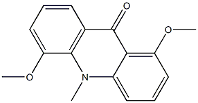 1,5-Dimethoxy-10-methylacridin-9(10H)-one,,结构式