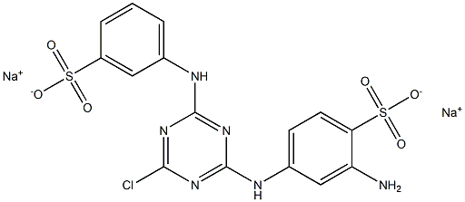  2-Amino-4-[4-chloro-6-(m-sulfoanilino)-1,3,5-triazin-2-ylamino]benzenesulfonic acid disodium salt