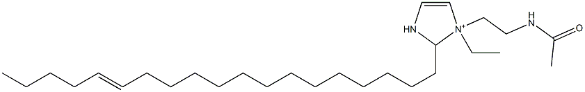 1-[2-(Acetylamino)ethyl]-1-ethyl-2-(14-nonadecenyl)-4-imidazoline-1-ium,,结构式