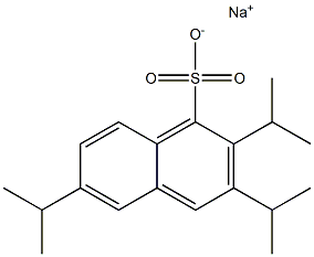 2,3,6-Triisopropyl-1-naphthalenesulfonic acid sodium salt,,结构式