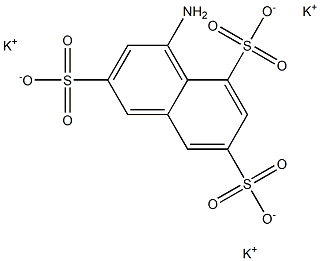 1-Amino-3,6,8-naphthalenetrisulfonic acid tripotassium salt Structure