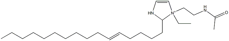 1-[2-(Acetylamino)ethyl]-1-ethyl-2-(5-hexadecenyl)-4-imidazoline-1-ium Struktur