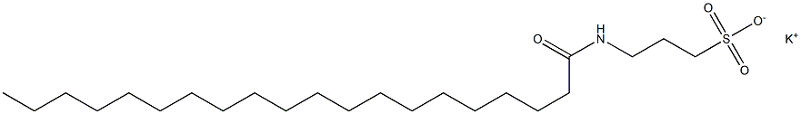 3-[(1-Oxoicosyl)amino]-1-propanesulfonic acid potassium salt Structure