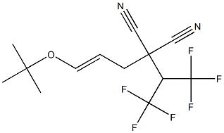 (E)-2-Cyano-2-[1-(trifluoromethyl)-2,2,2-trifluoroethyl]-5-tert-butoxy-4-pentenenitrile|