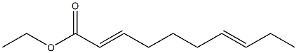 2,7-Decadienoic acid ethyl ester Structure