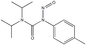 N-(4-Methylphenyl)-N-nitroso-N',N'-diisopropylurea Struktur