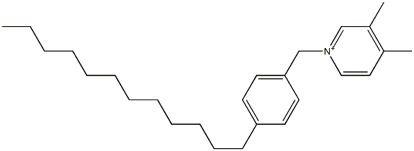 1-(4-Dodecylbenzyl)-3,4-dimethylpyridinium,,结构式
