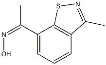 1-[3-Methyl-1,2-benzisothiazol-7-yl]ethanone oxime Struktur