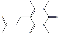 5-(3-Oxobutyl)-1,3,6-trimethylpyrimidine-2,4(1H,3H)-dione,,结构式