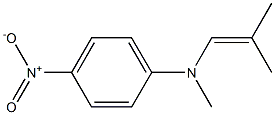 N-(4-Nitrophenyl)-N,2-dimethyl-1-propen-1-amine Structure