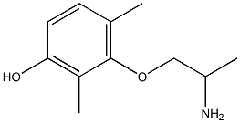 1-(2,6-Dimethyl-3-hydroxyphenoxy)propan-2-amine,,结构式