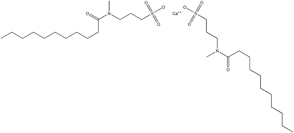 ビス[3-(N-ウンデカノイル-N-メチルアミノ)-1-プロパンスルホン酸]カルシウム 化学構造式