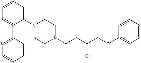 1-(Phenoxy)-4-[4-[2-(2-pyridinyl)phenyl]-1-piperazinyl]-2-butanol 结构式