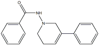 N-[(3-フェニル-1,2,5,6-テトラヒドロピリジン)-1-イル]ベンズアミド 化学構造式