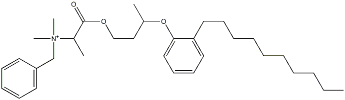 N,N-Dimethyl-N-benzyl-N-[1-[[3-(2-decylphenyloxy)butyl]oxycarbonyl]ethyl]aminium