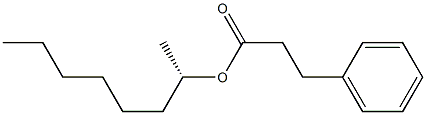 (+)-Hydrocinnamic acid (S)-1-methylheptyl ester Struktur