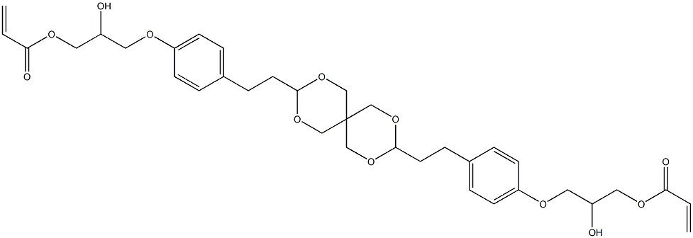 3,9-Bis[2-[p-(2-hydroxy-3-acryloyloxypropoxy)phenyl]ethyl]-2,4,8,10-tetraoxaspiro[5.5]undecane|