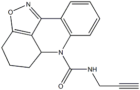 N-(2-Propynyl)-4,5,5a,6-tetrahydro-3H-isoxazolo[5,4,3-kl]acridine-6-carboxamide Structure