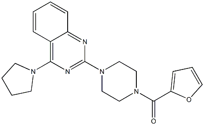 2-[4-(2-Furanylcarbonyl)-1-piperazinyl]-4-(1-pyrrolidinyl)quinazoline|