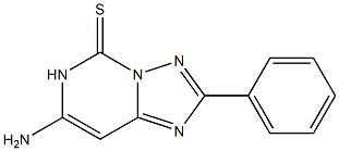 2-Phenyl-7-amino[1,2,4]triazolo[1,5-c]pyrimidine-5(6H)-thione Structure