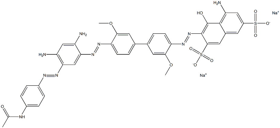 4-Amino-6-[[4'-[[2,4-diamino-5-[[4-(acetylamino)phenyl]azo]phenyl]azo]-3,3'-dimethoxy-1,1'-biphenyl-4-yl]azo]-5-hydroxy-2,7-naphthalenedisulfonic acid disodium salt