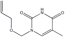 1-(2-Propenyloxymethyl)-5-methyluracil Structure