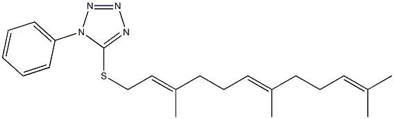  5-[[(2E,6E)-3,7,11-Trimethyl-2,6,10-dodecatrien]-1-ylthio]-1-phenyl-1H-tetrazole