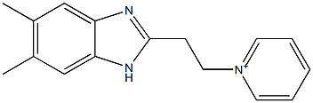 1-[2-(5,6-Dimethyl-1H-benzimidazol-2-yl)ethyl]pyridinium