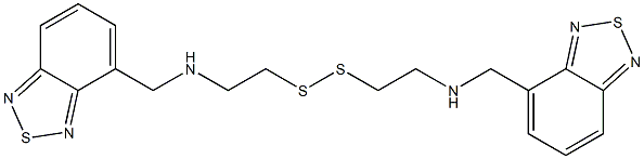 4,4'-Dithiobis(ethylene)bis(imino)bis(methylene)bis(2,1,3-benzothiadiazole) 结构式