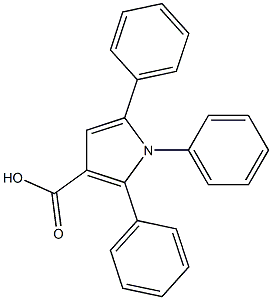 1,2,5-Triphenyl-1H-pyrrole-3-carboxylic acid,,结构式