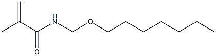 N-(Heptyloxymethyl)methacrylamide,,结构式