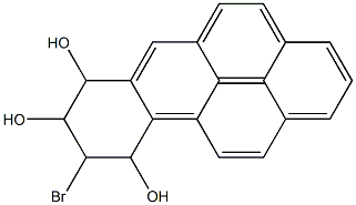7,8,9,10-Tetrahydro-9-bromo-7,8,10-trihydroxybenzo[a]pyrene 结构式