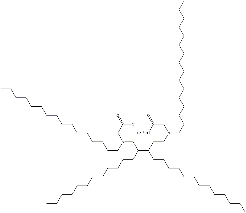 Bis[N,N-dihexadecylglycine]calcium salt Structure