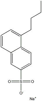 5-Butyl-2-naphthalenesulfonic acid sodium salt,,结构式