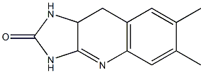 6,7-Dimethyl-9,9a-dihydro-1H-imidazo[4,5-b]quinolin-2(3H)-one Struktur