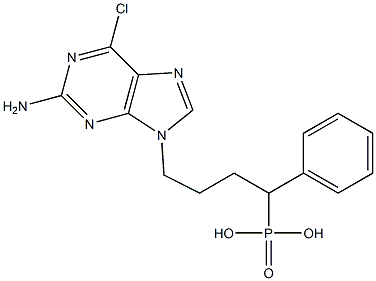 2-Amino-6-chloro-9-(4-phenyl-4-phosphonobutyl)-9H-purine