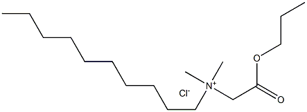 N,N-Dimethyl-N-(propoxycarbonylmethyl)decylammonium chloride 结构式