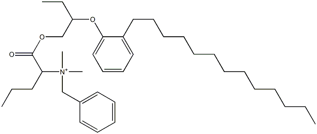 N,N-Dimethyl-N-benzyl-N-[1-[[2-(2-tridecylphenyloxy)butyl]oxycarbonyl]butyl]aminium,,结构式