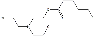 Hexanoic acid 2-[bis(2-chloroethyl)amino]ethyl ester 结构式