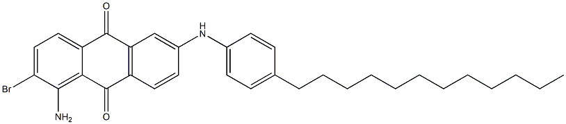 1-Amino-2-bromo-6-(4-dodecylanilino)anthraquinone,,结构式