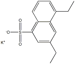 3,5-Diethyl-1-naphthalenesulfonic acid potassium salt Structure