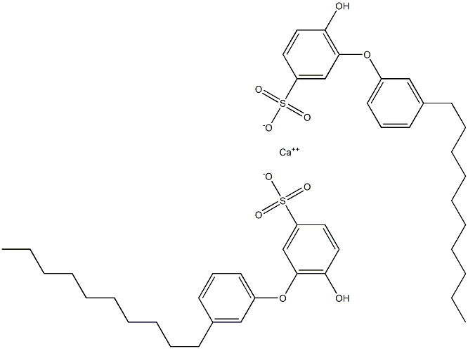 Bis(6-hydroxy-3'-decyl[oxybisbenzene]-3-sulfonic acid)calcium salt 结构式