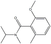N-イソプロピル-6,N-ジメチル-2-メトキシベンズアミド 化学構造式
