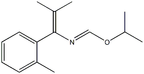 1-(2-Methylphenyl)-1-[(isopropyloxy)methyleneamino]-2-methyl-1-propene Struktur