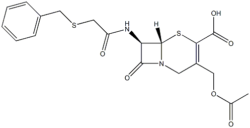 (7R)-7-[[[(Benzylthio)methyl]carbonyl]amino]-3-[(acetyloxy)methyl]cepham-3-ene-4-carboxylic acid|