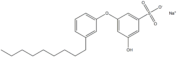 5-ヒドロキシ-3'-ノニル[オキシビスベンゼン]-3-スルホン酸ナトリウム 化学構造式