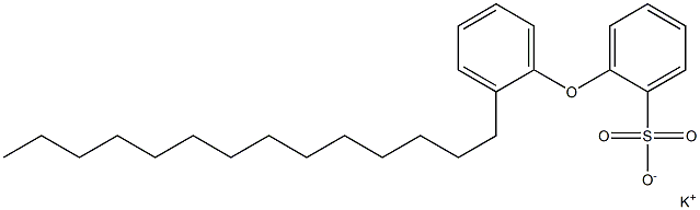 2-(2-Tetradecylphenoxy)benzenesulfonic acid potassium salt,,结构式